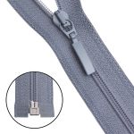 Молния спираль (витая) Arta Т5 (5 мм) 1 зам., разъем., 50 см, цв. 243 серый, уп.5 шт