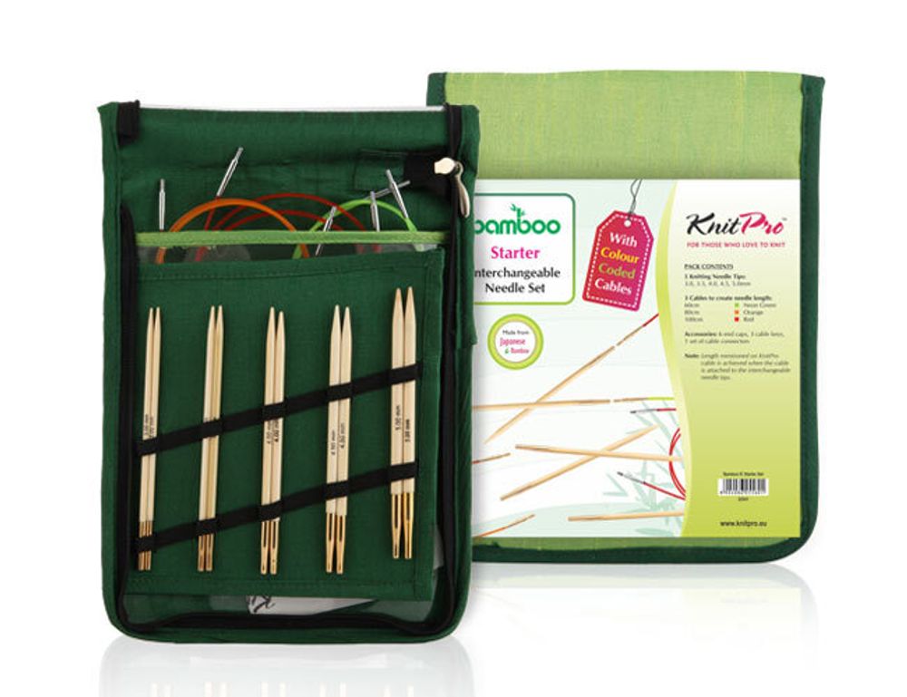 Набор съемных спиц Knit Pro Bamboo Starter, 22541