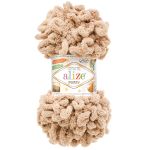 Пряжа Alize (Ализе) Puffy / уп.5 мот. по 100 г, 9м, 72 бежевая замша