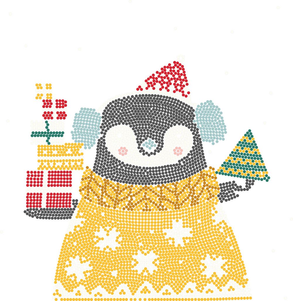 Алмазная (кристальная) мозаика Фрея, постер Пингвин, 30х30 см