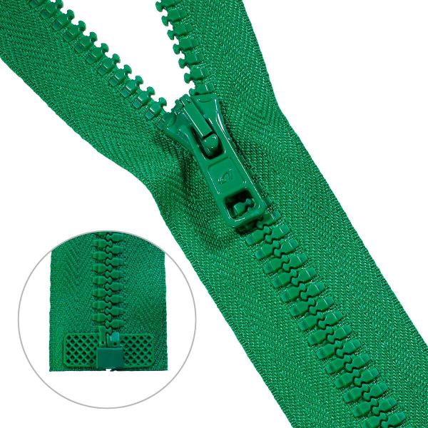 Молния трактор Arta Т6 (6 мм) 1 зам., разъем., 40 см, 050 яр.зеленый, 5 шт