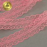 Кружево отделочное в стиле "трикотаж" 30 мм, 1659-1 цв.221 персиковый уп.27,4м