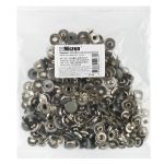 Кнопка Альфа (S-образная) ⌀15 мм, 72±5 шт, soft-touch металл, под серебро soft-touch, Micron