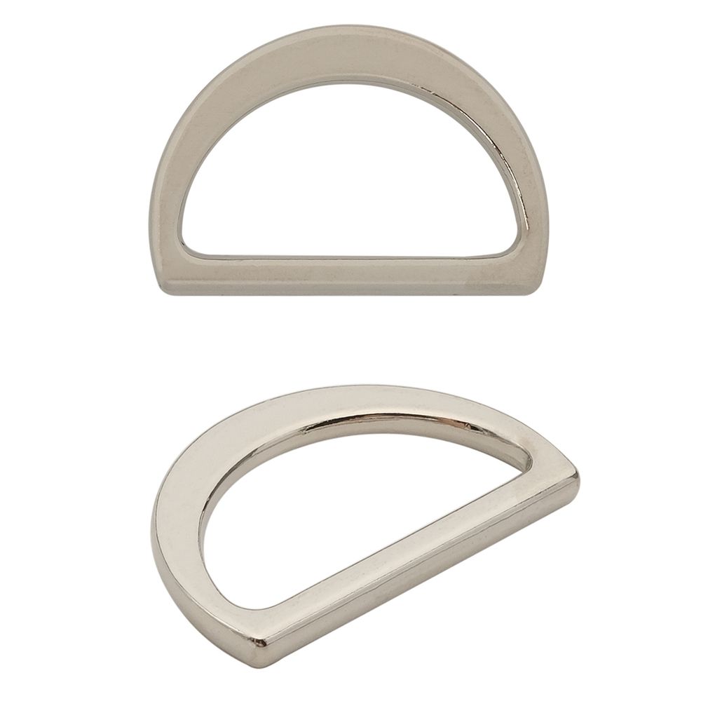 Полукольцо литое металл 25.0 мм (in), (внешн. 30х20 мм), 50 шт, цв.никель, 819-035