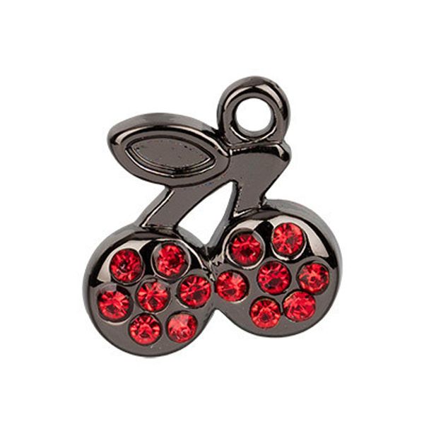 Подвеска для бижутерии 10х12 мм, 10 шт, №06 черн.никель (красный), Blitz PPT027
