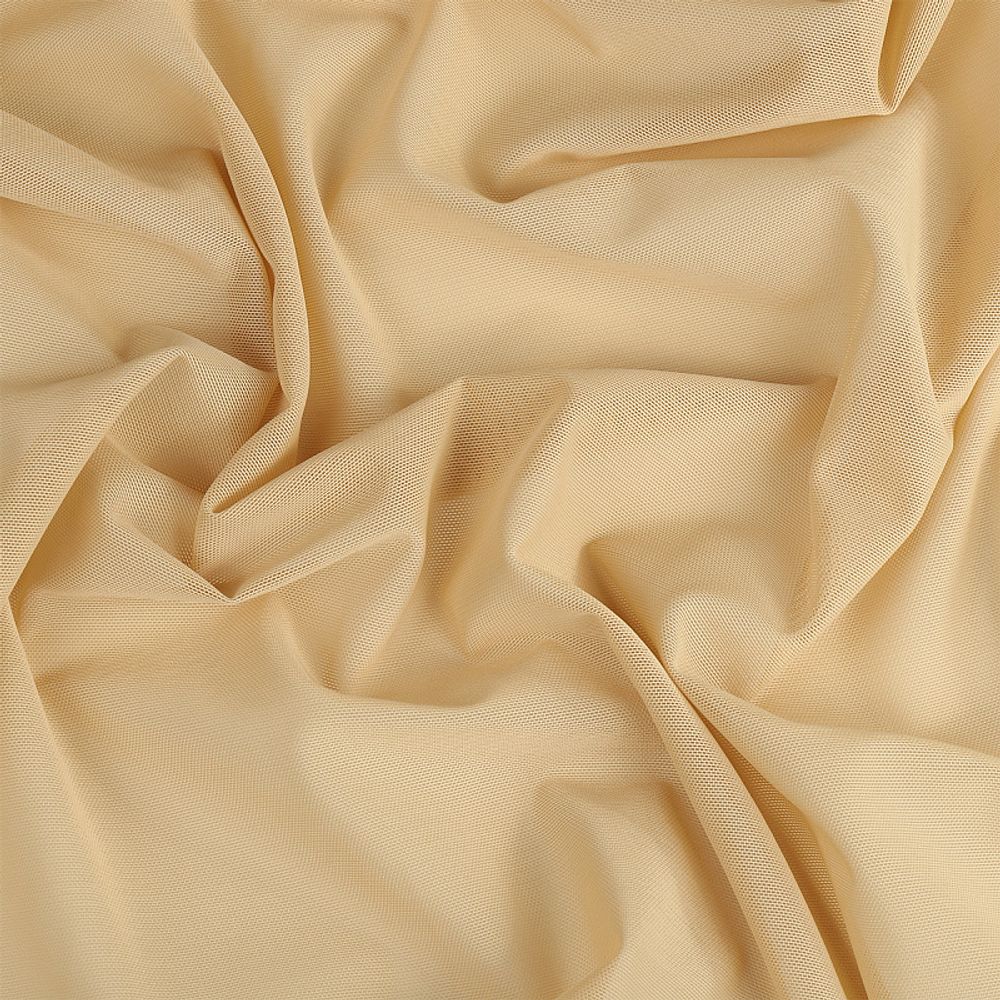 Сетка бельевая эластичная утягивающая 140 г/м², шир.160 см / 5 метров, бежевый /OLG031.беж/5/