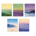 Тетрадь ученическая школьная A5+ 24 л. на скобе 65 г/м², белизна 100% 30 шт, клетка, 000377 Родные просторы, Светоч 24ТСКд5_1_3_1