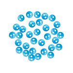 Украшения декоративные пуговицы Мини 2 прокола, 6мм, 50 шт ± 2 шт пластик, цв.синий