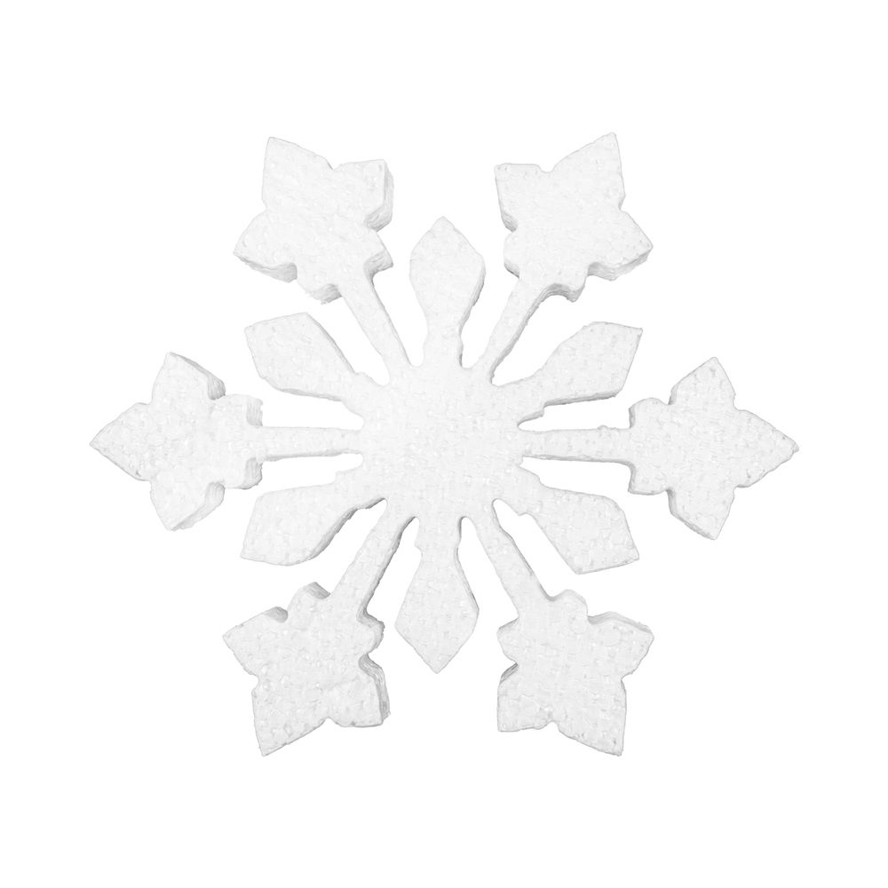 Заготовка из пенопласта Снежинка Новогодняя радость ⌀15 см, 2 см, 1 шт, Love2art DPZ-S