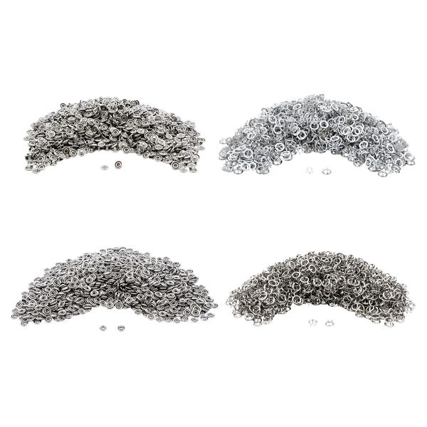 Кнопка рубашечная (джерси) открытая ⌀9.5 мм, ≈1440 шт, МЕТАЛЛ, эмаль, 101 белый матовый, NEW STAR