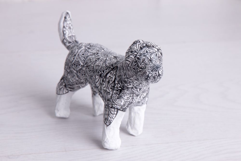 Заготовка из папье-маше Собака, 13.5х3.5х9 см, PAM-085 Love2art