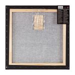 Холст грунтованный на подрамнике 50х50 см, 240 г/м², 2 шт, PERESLAVL BLACK EDITION мелкозернистый, Vista-Artista ACBF-5050