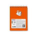 Блокнот на гребне, выборочный лак, A6 60 л., 4 шт, клетка, Игра слов 01218, Светоч Б123