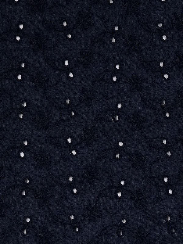 Ткань шитьё (прошва) 100 г/м², 150 см / 2 метра, TBY.Emb.8067.16, 16 т.синий