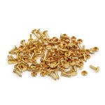 Хольнитены сумочные ⌀7 мм, h=9 мм, двухсторонние, BIG, золото, 100 шт