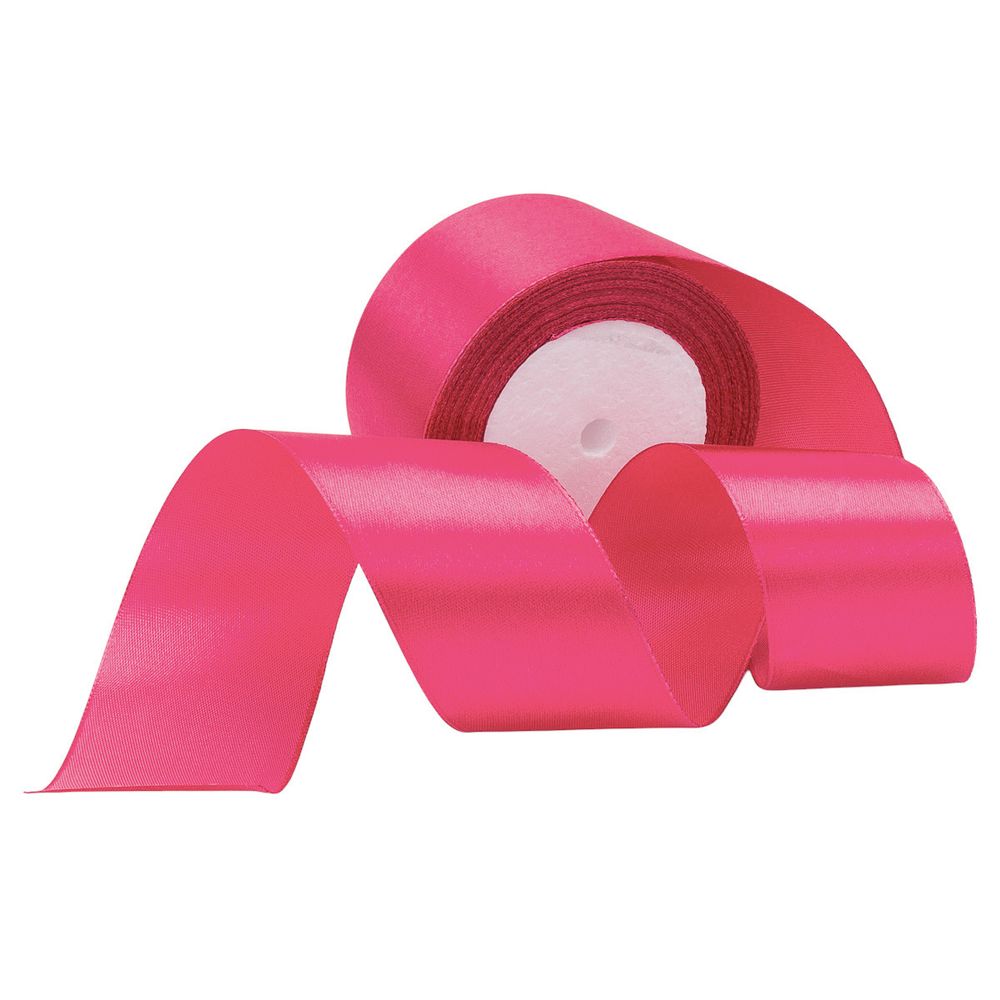 Лента атласная 1-сторонняя 50.0 мм / 22.86±1 метров, аналог 7730446, 91 фуксия, DDZ2401, Globus