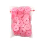 Пуговицы 2 прокола 28L, 18 мм, (Pink (розовый)) NE63, 72 шт