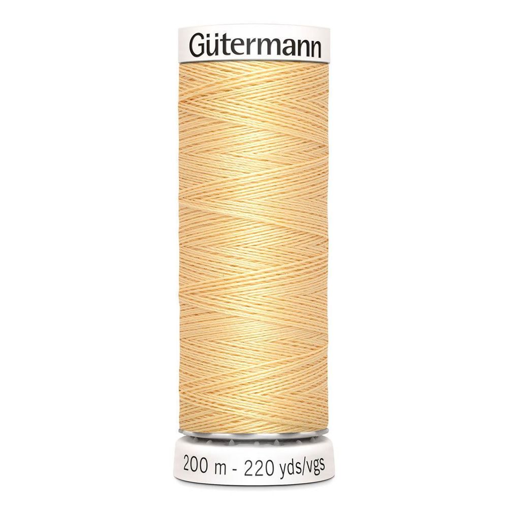 Нитки универсальные Gutermann Sew-all, 200м, 003 кремово-желтый, 1 катушка
