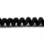 Шнурки Лентяй 14 мм, 90 см, 1 пар(a), черный, Gamma TF-08