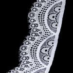 Кружево эластичное (стрейч) 60 мм / 3 метра, C501 белый