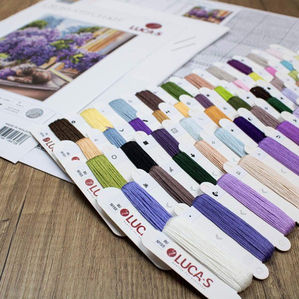 Набор для вышивания нитками Luca-S, Мечтатель, 32х37см