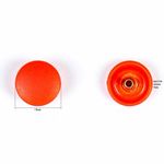 Часть кнопки Альфа (S-образная) ⌀15 мм (A-часть), №5/15 красн, 100 шт, BIG