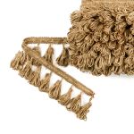 Бахрома отделочная 65.0 мм / 10 метров, с кистями, 107 бежевый, Gamma 999