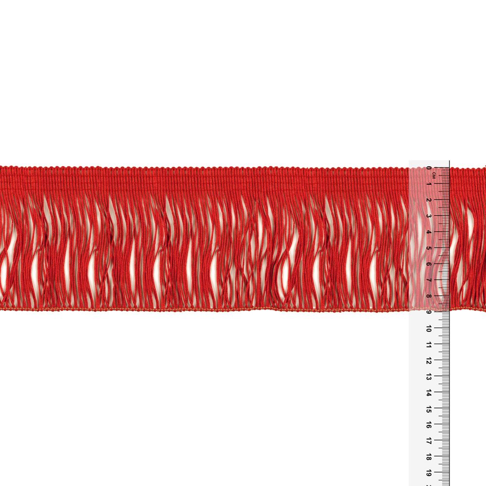Бахрома отделочная 90.0 мм / 25 метров, 270 красный, Gamma 117