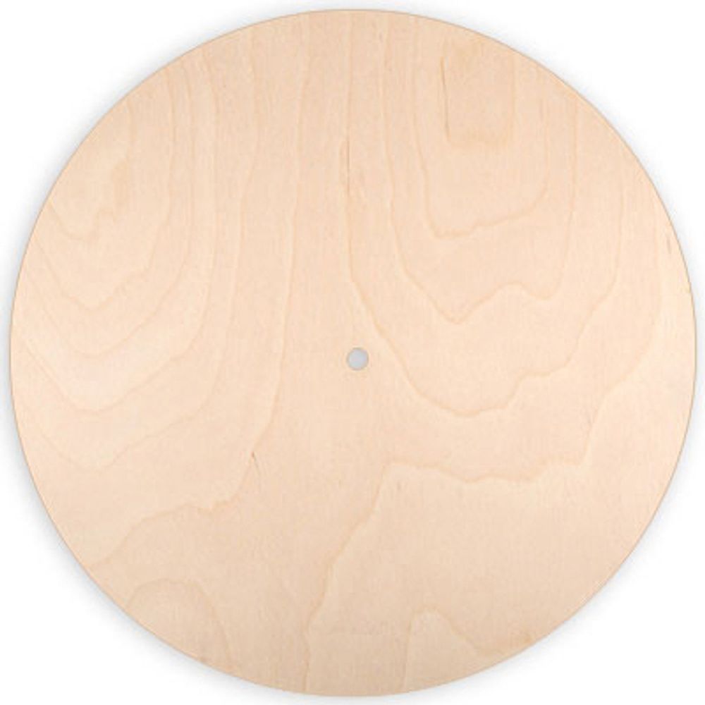 Заготовка из фанеры Часы, ⌀30 см, 30х30х0.4 см, 0.3 см, БА-06 Mr.Carving