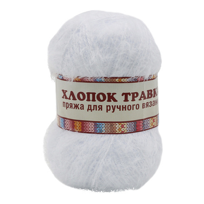 Пряжа Камтекс Хлопок Травка / уп.5 мот. по 100 г, 220 м, 205 белый