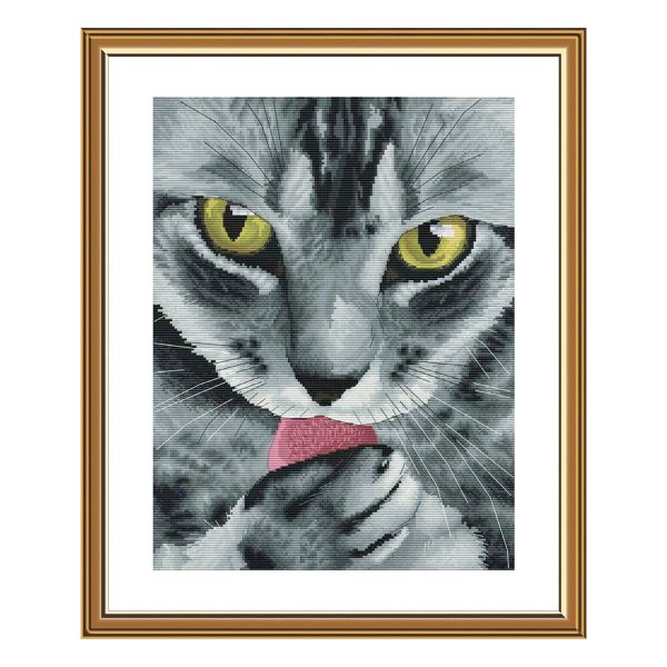 Набор для вышивания нитками Нова Слобода, Мистер Кот 27х36см