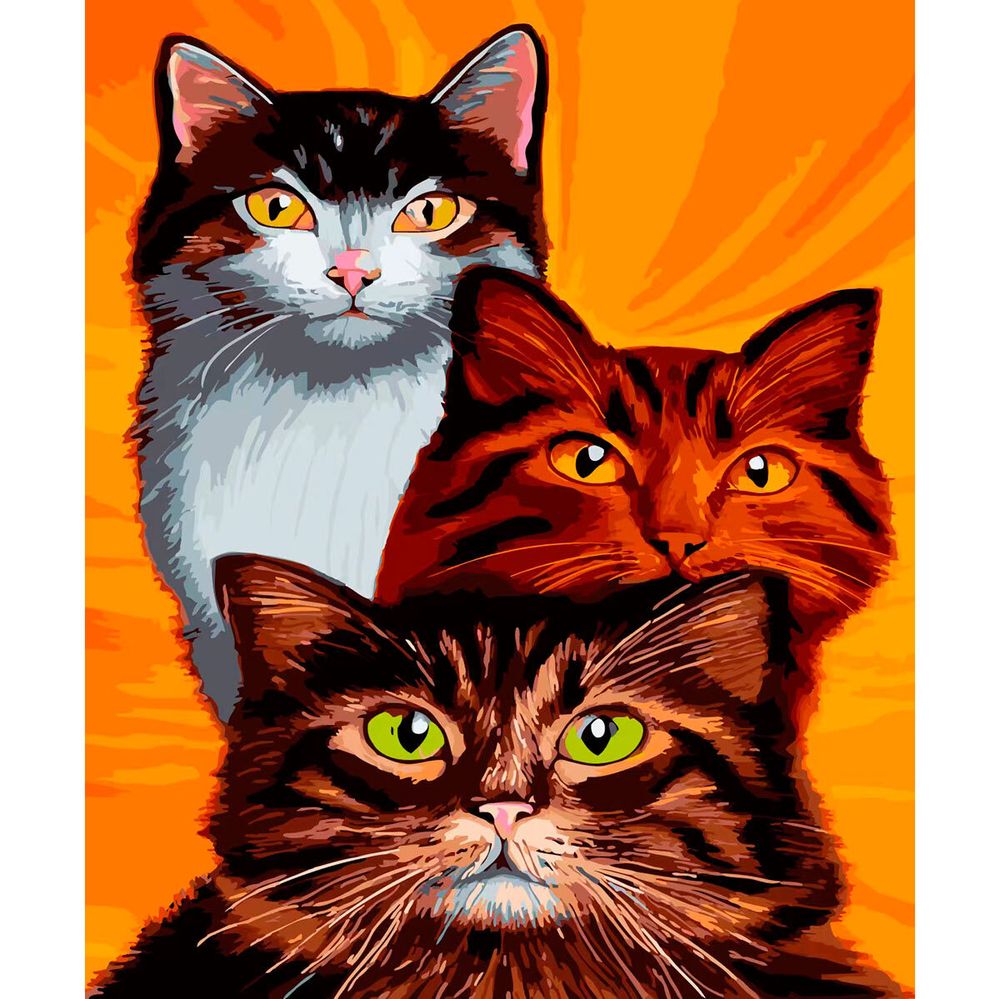 Cristyle, Трио котов, 40х50 см, 624478