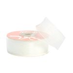Лента капроновая (органза) 25.0 мм, 1001 белый уп.27,4 м