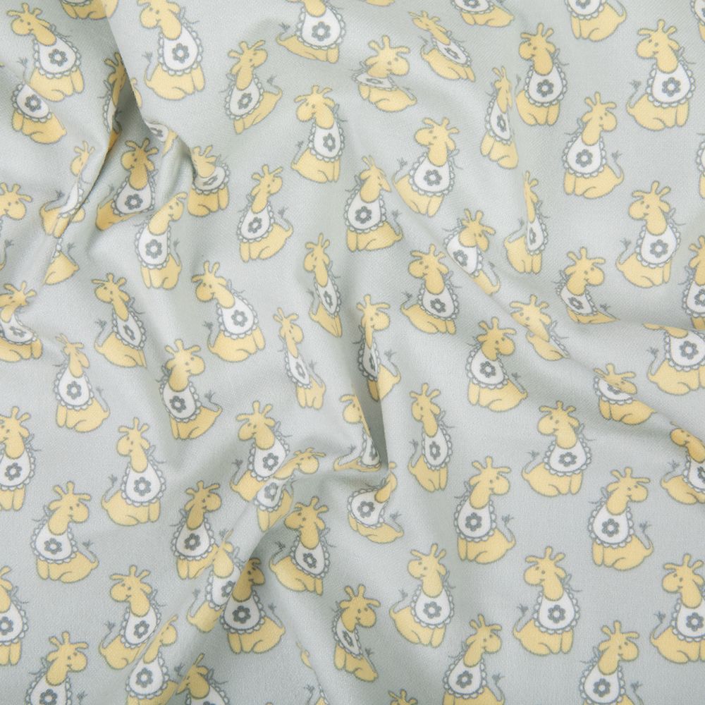 Ткань для пэчворка Peppy Молочные сны фланель, рулон 112 см / 5 метров, МС-03 серый, Peppy