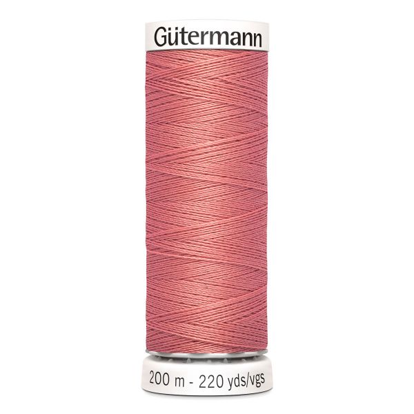 Нитки универсальные Gutermann Sew-all, 200м, 080 перламутрово-розовый, 5 катушек