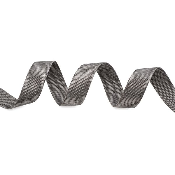 Стропа (ременная лента) 30 мм / 25 метров, толщ. 1.0 мм, [15.8 г/пог.м], 100% п/э, 33 серый