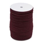 Шнур круглый х/б ⌀5.0 мм / 100 метров, 06 бордо