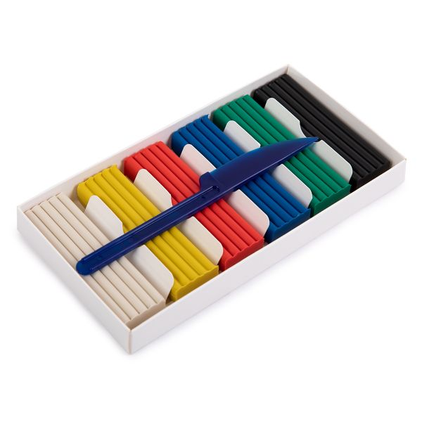 Пластилин классический 120 г, 6 цв, Лео LNMC-0106