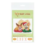 Набор для вышивания нитками МП Студия, Встречаем Новый год 15х19см