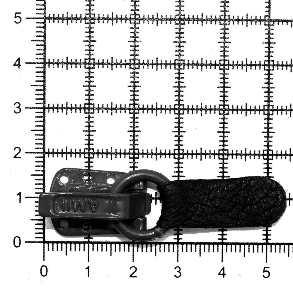 Крючок шубный Amii 50 мм, RAL 9005, 50 шт, черный