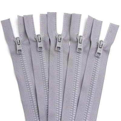 Молния трактор Arta Т6 (6 мм) 2 зам., разъем., 75 см, цв. 079 св.серый, уп.5 шт