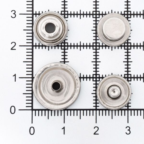 Кнопка Дельта (O-образная) ⌀15/12 мм, ≈72 шт, МЕТАЛЛ, никель, NEW STAR