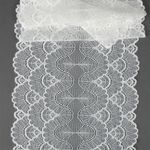 Кружево бельевое эластичное 195 мм / 10 м, цв.01 белый, Kruzhevo