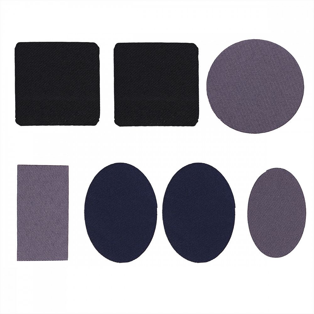 Набор заплаток Джинс №5, TBY.N65 цв.микс, уп.7 шт