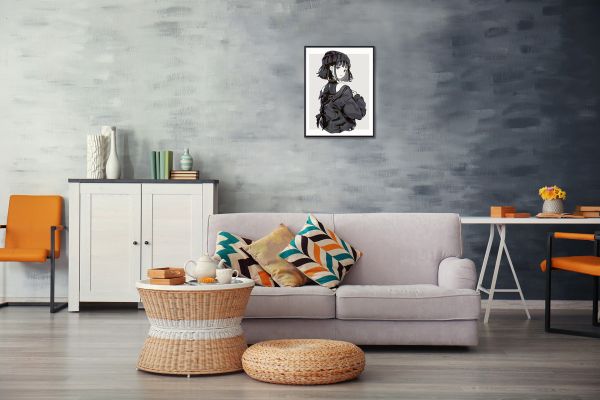 Картина по номерам Фрея, Девушка в стиле аниме, 40х30 см