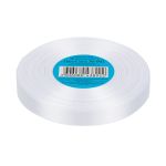 Лента атласная 1-сторонняя 12.0 мм / 33±2 метра, 001 белый, Gamma