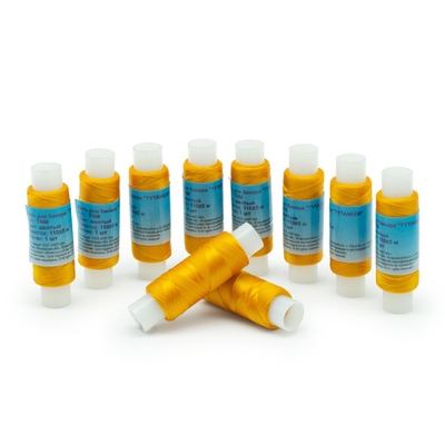 Нитки для бисера 110м, оранжевый, 10 катушек