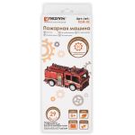 Пазл объемный 3D, 29 элементов, Серия Транспорт (мини) Пожарная машина, Rezark ROM-02