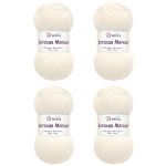 Пряжа Astra Premium (Астра Премиум) Детская мягкая / уп.4 мот. по 50 г, 150 м, 01 белый