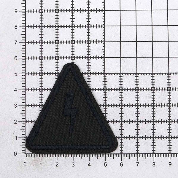 Термоаппликация Треугольник, джинс, 55х55 мм, LA410, 4 шт